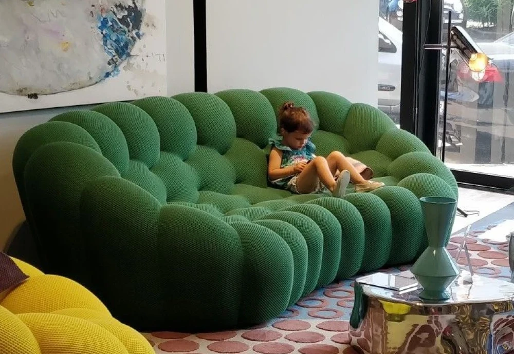 bubble 2 curved 3 4 seat sofa